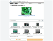 Tablet Screenshot of monofilament-fishingnets.com